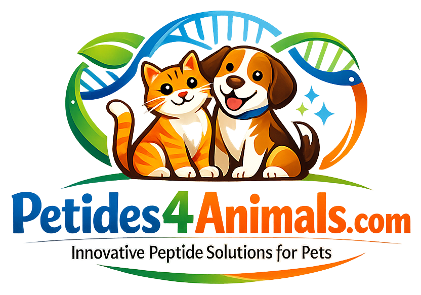 Petides — cat and dog inside a DNA helix